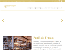 Tablet Screenshot of panificiofrascati.com